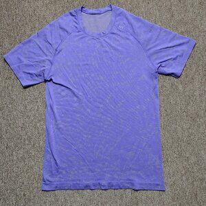 LULULEMON Shirt Men S Purple Metal Vent Tech Short Sleeve Activewear Performance